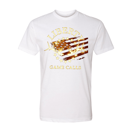 Men's T Shirt: Fade-Out Logo - Liberty Game Calls 
