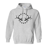 Hooded Sweatshirt with Elk Logo - Liberty Game Calls 