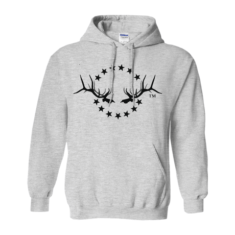 Hooded Sweatshirt with Elk Logo - Liberty Game Calls 