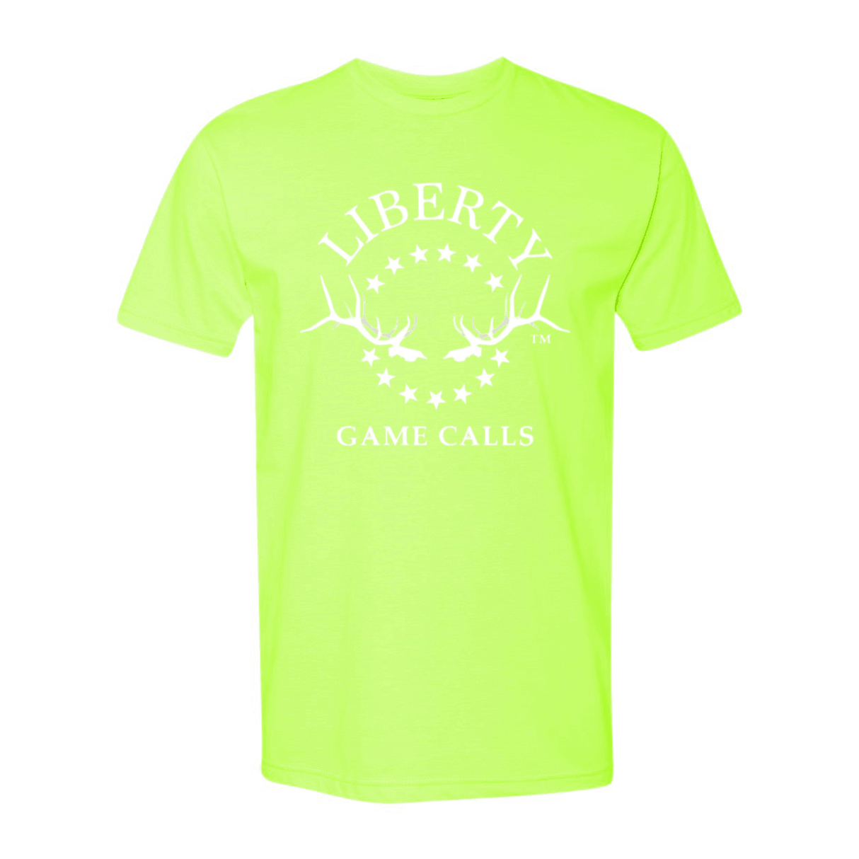 Men's T-Shirt: White Logo - Liberty Game Calls 