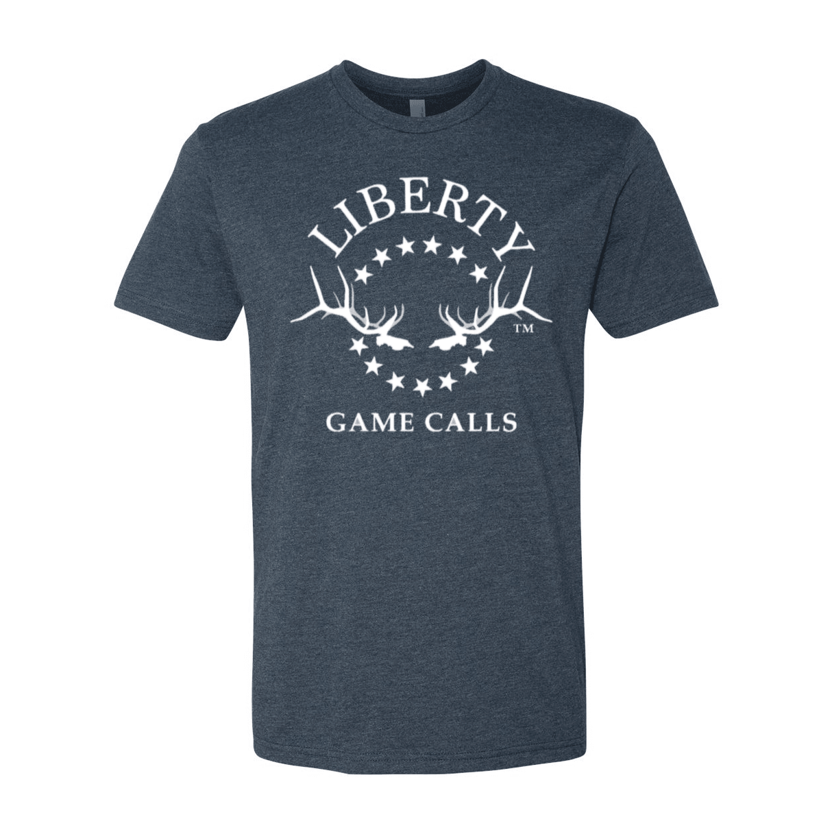 Men's T-Shirt: White Logo - Liberty Game Calls 