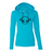 Women's Lightweight Hooded Shirt: Simple Black Logo - Liberty Game Calls 